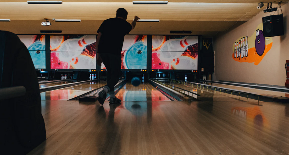 man bowling