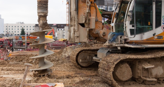 excavator at work