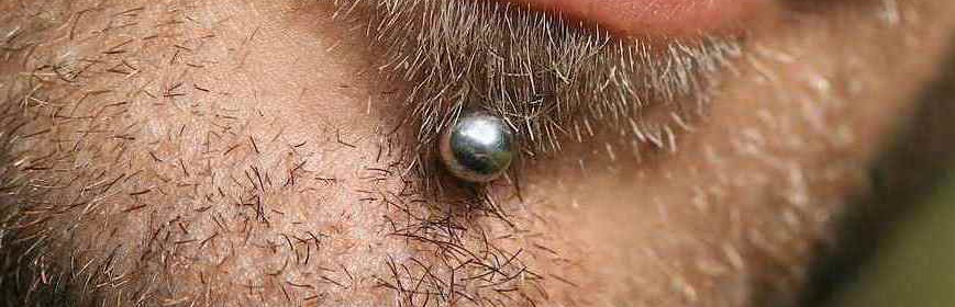 chin piercing